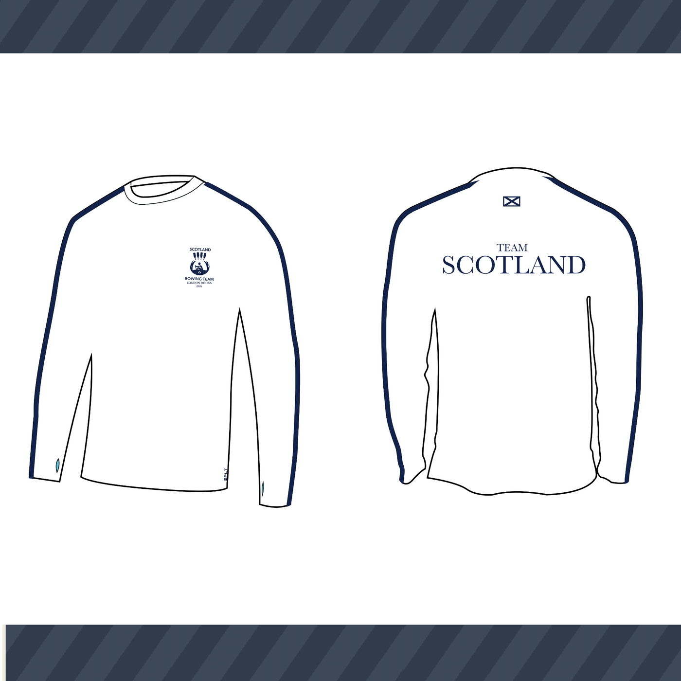 Team Scotland Home International Regatta 2026 201 Long Sleeve Gym T-Shirt